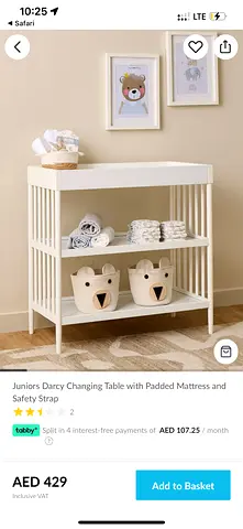 Baby changing table for sale!