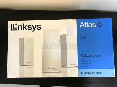 Linksys Atlas 6 MX2003 AX3000 Dual-Band Mesh Wi-Fi 6 System (3-Pack) White
