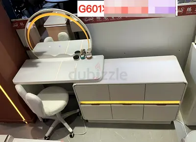 Stylish Modern Vanity Table Set with Chair