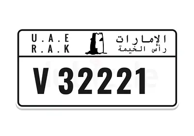 RAK special private plate ( V / 32221 )!
