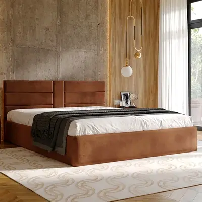 Brand new Queen size bed storage bed nd medical mattress queen bed family bed