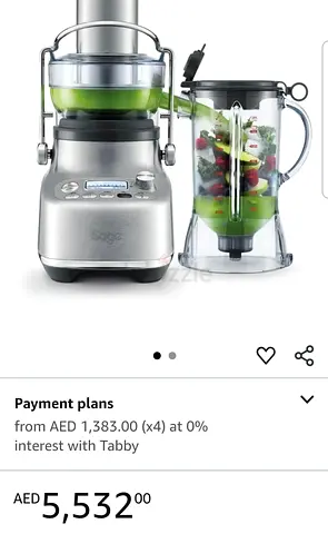Sage Sage 3X Bluicer Pro – Blender  Juicer (Brushed Stainless Steel)
🇬🇧 Imported from the UK
 Hi