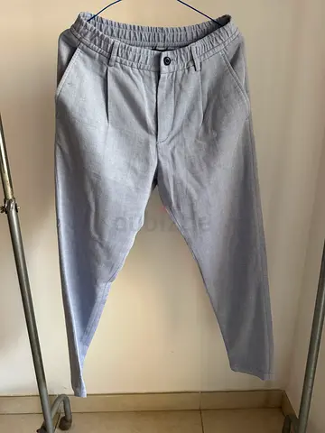 Zara Men Blue and White Pant Size S