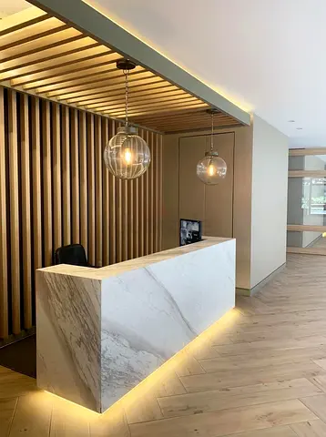 Sophisticated Marble Monolith Reception