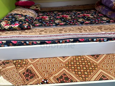 Colorful Bunk Bed for Kids for 3 with 3 Matresses