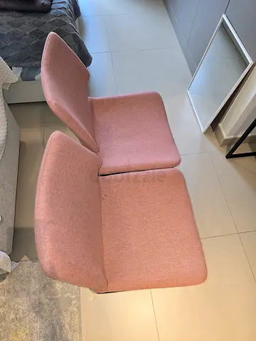 Stylish Pink Upholstered Chairs for free
