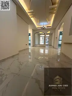 Elegant 2BR+Hall in Al Mowaihat 3 Ajman with gym &amp; pool; big rooms w/built-ins, wide hall w/balc