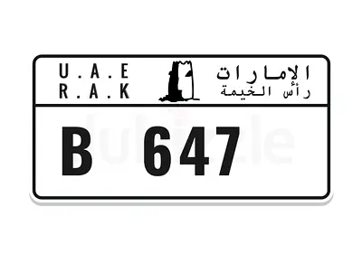 RAK plate vvip