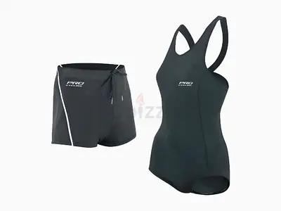 Mens Swimming Shorts and Womens Swimsuit Set