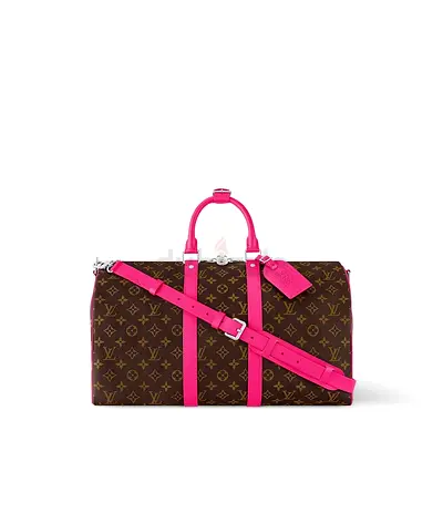 Louis Vuitton Leather Keepall 45