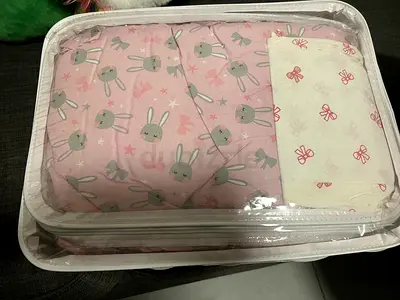 Crib bumper - baby cot protector set