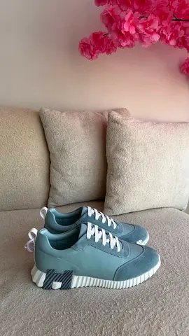 Hermes bouncing Pastel Blue Sneakers for Sale