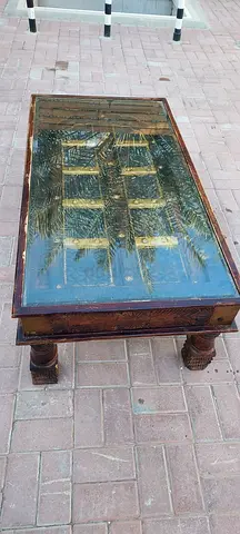 Solid Wood Antique Style Coffee Table