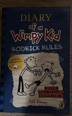 Diary of a Wimpy Kid: Rodrick Rules in excellent condition.  Read once only. Pages are clean, no dam