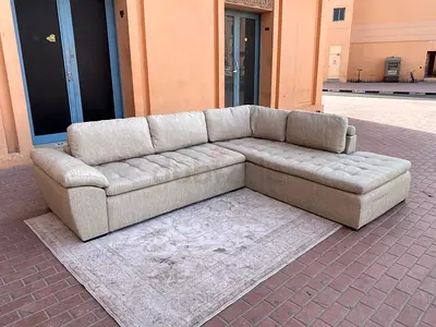 Perfect Condition Id design L Shape Sofa Beige