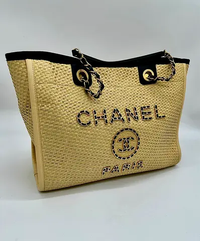 Chanel Raffia Deauville - dudtbag/card