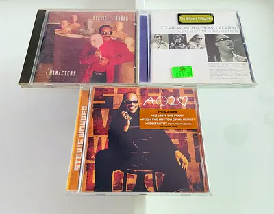 3 Stevie Wonder Music CD’s