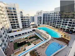 Brand new semi furnished studio Apartment available for rent just in 48k in 4cheques with parking gy