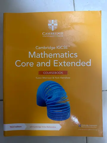 Cambridge IGCSE Mathematics Core and Extended Coursebook