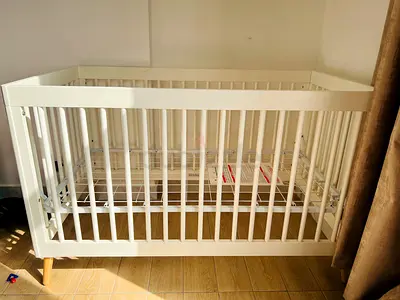 Stylish White Crib for Sale