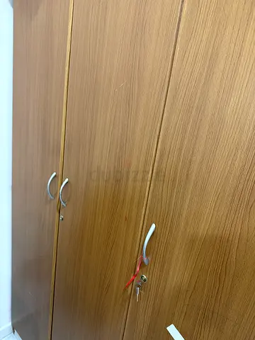 Stylish Wooden Wardrobe with Key Lock