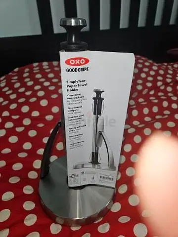 OXO Tissue Holder – Brand New (Stainless Steel)
 Brand new stainless steel – durable and rust-resis