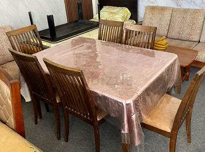 Solid Wood Dining Table Set with Chairs set of 6 for urgent sale