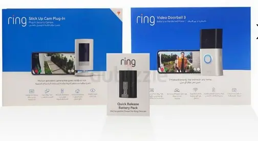 Ring Smart Home Devices Bundle - Security Camera  Video Doorbell