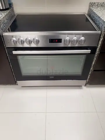 Beko 5 burner electric ceramic cooking range