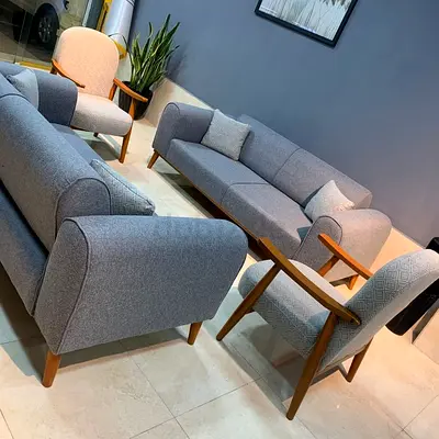 Mid-Century Modern Scandi-Style Sofa  Chair Collection
