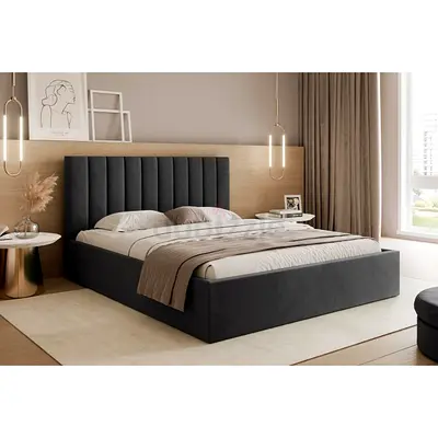 Stylish Grey Queen size Bed with Mattress Good quality available