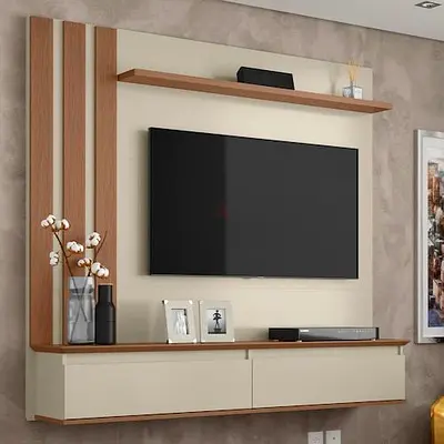 Minimalist Wall-Mounted Floating Entertainment Center