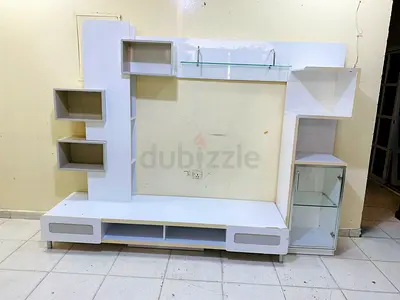 Modern Entertainment Center with Shelves