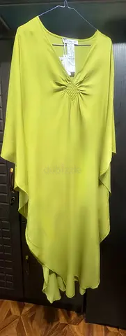 Elegant Green Kaftan Dress Abaya for Ramadan from Mango