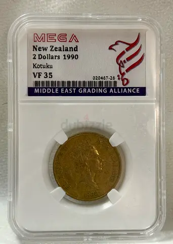 New zeland 2 dollars coin 1990 50 AED