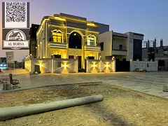 👑 Corner Villa in Al Helio 2, Ajman | 5 Master Bedrooms + Roof + Majlis + 2 Living Rooms | Includ