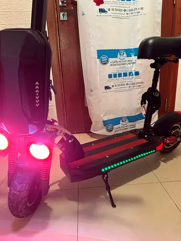 Electric Scooter with LED Lights