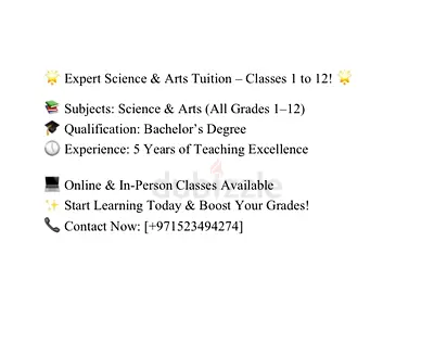 Expert Tuition for Classes 1 to 12 – Proven Results, Trusted by Parents!