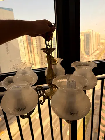 2 Elegant Classic Chandeliers – Excellent Condition – Ready to Install – Abu Dhabi