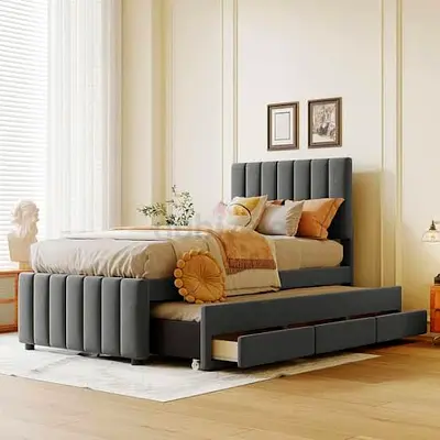 Stylish Modern Bed with Storage