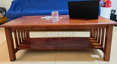 Solid Wood Coffee Table with Shelf - Delivery we will arrange