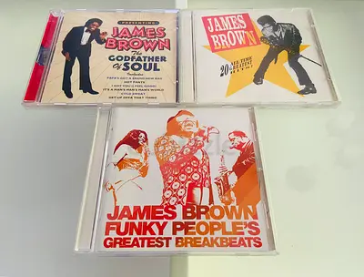 3 James Brown Music CD’s