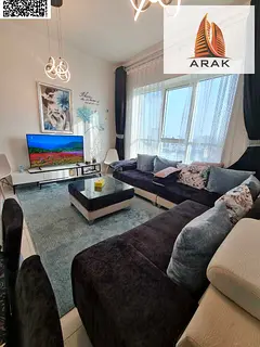 One bedroom and living room super deluxe apartment in Oasis Tower 1 with an open view that gives a s