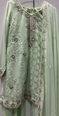 Elegant Mint Green Ethnic Kurta Set