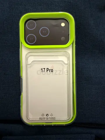 iPhone 17 PRO | Stylish Neon Green Case with Card holder