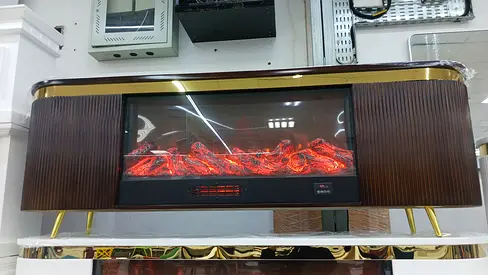 Elegant Electric Fireplace with Modern Design