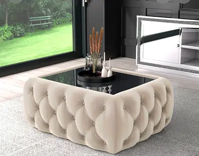 Elegant Tufted Coffee Table