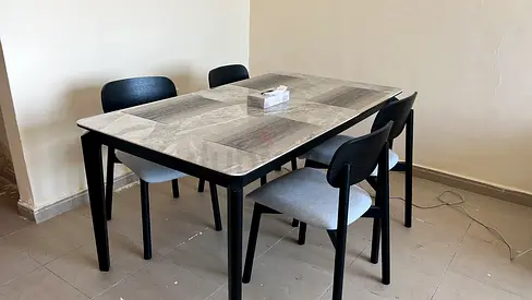 Dining table with chairs
