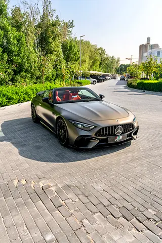 Mercedes SL55 AMG 4MATIC+ GCC | 29,500 KM | Warranty  Service 07/2027 | Full PPF | Monza Grey