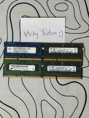 4 RAM Sticks 2GB each - Boost Your Computers Performance | PM for prices for individual RAM sticks